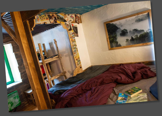 Chambre cabane, partez à l'exploration, gîte de la retorderie